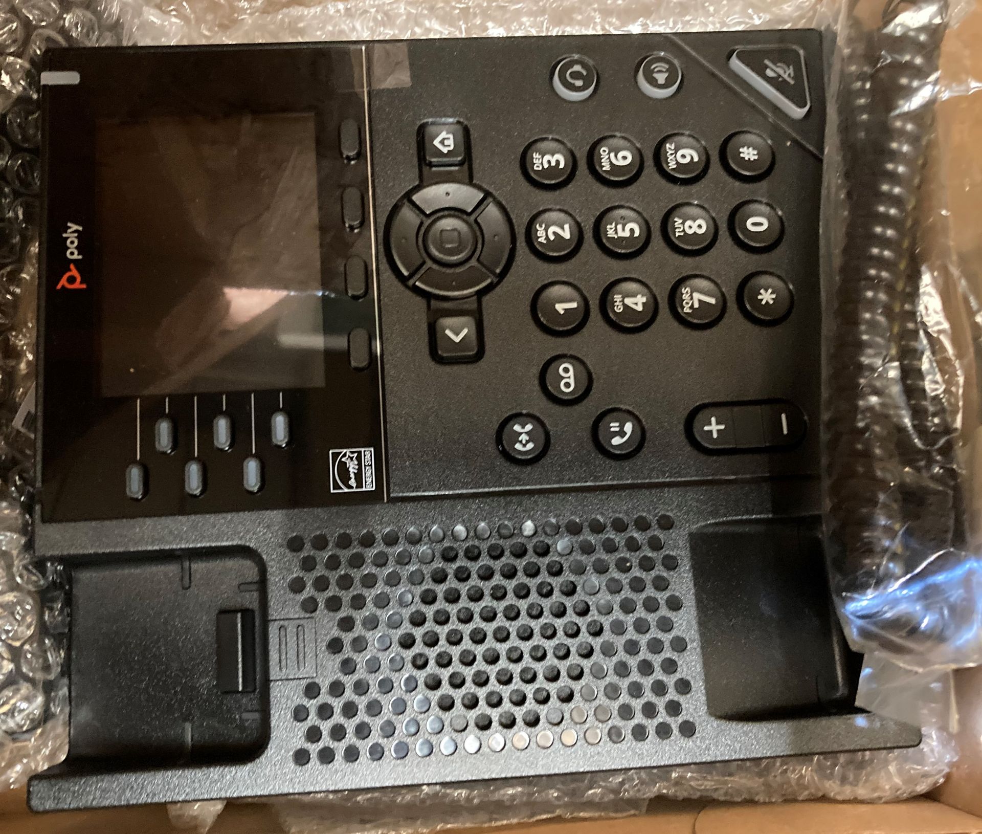 Contents to crate - assorted phone handsets including eight Poly VVX350 Business IP Phones, - Image 2 of 3