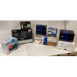 8 x assorted items to include Tyamron, Sigma and Pantax camera lens, Canon digital camera,
