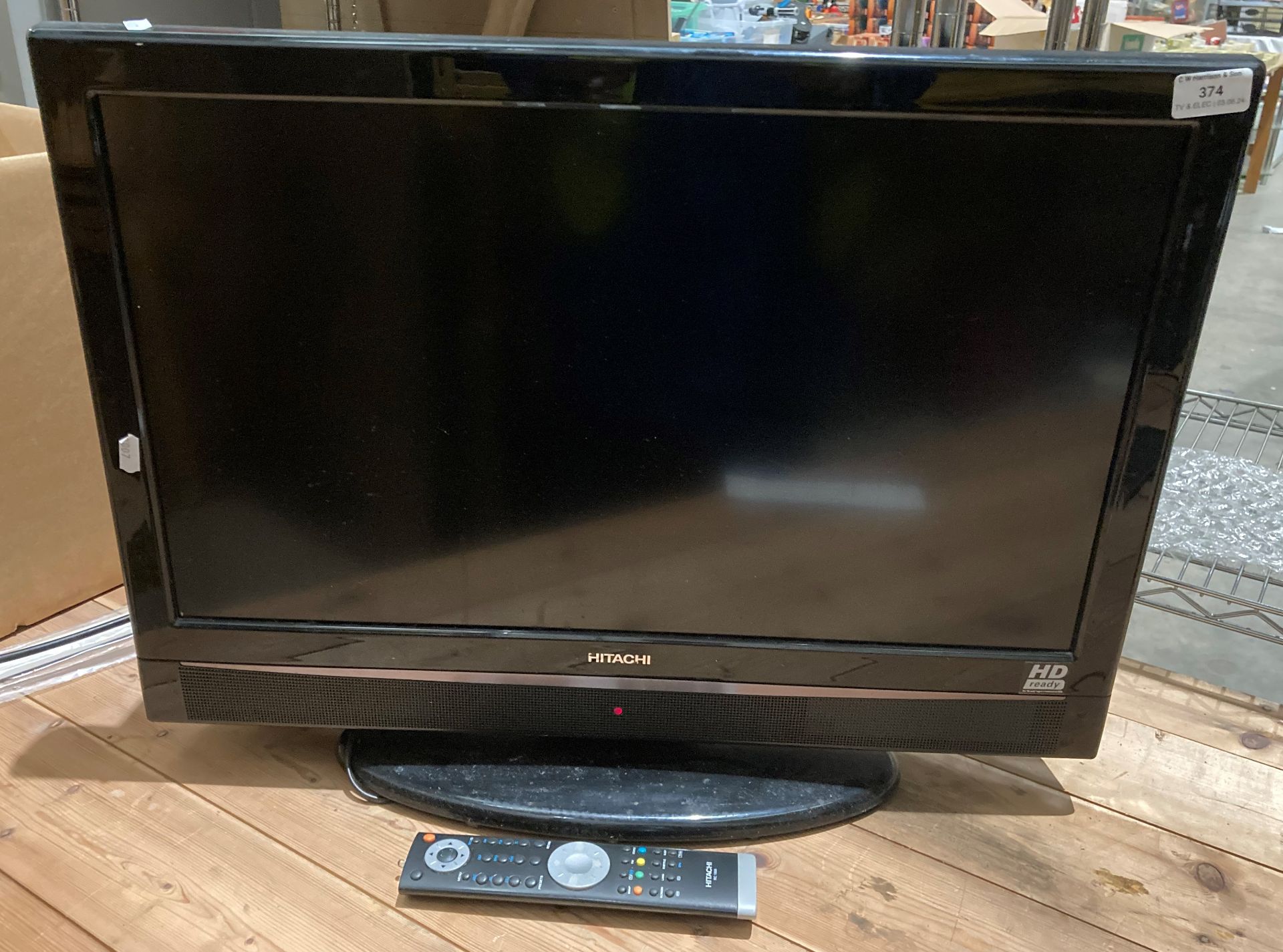 Hitachi 26" HD Ready TV model L26HP04U complete with remote and power lead (saleroom location: