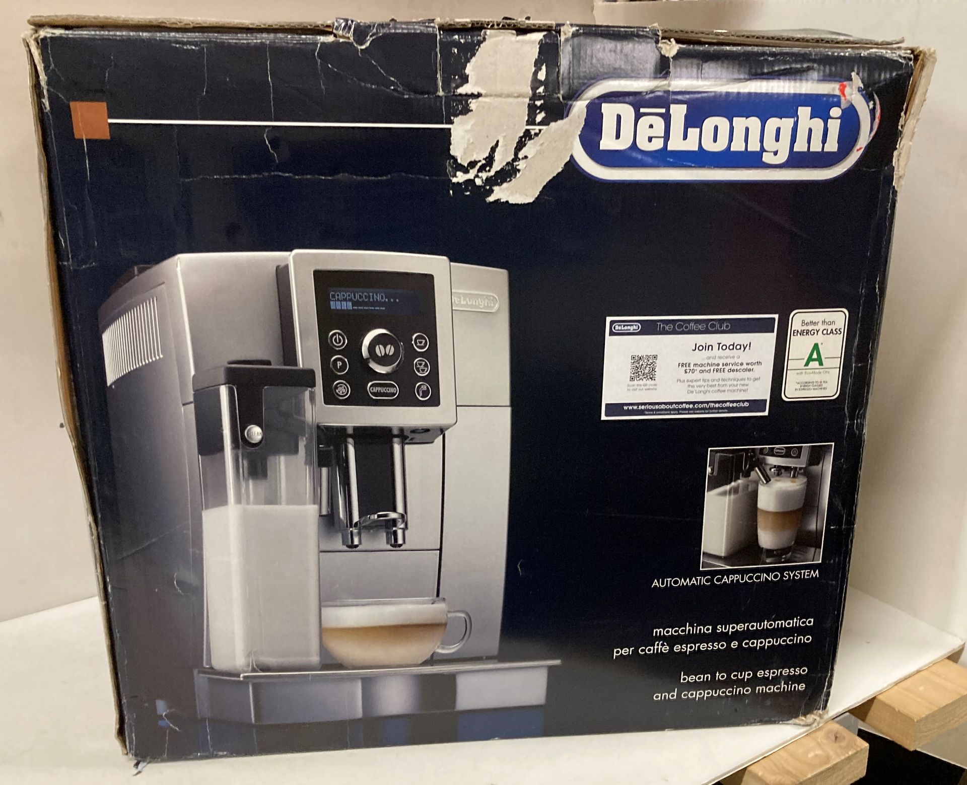Delonghi automatic cappuccino system (saleroom location: K13) Further Information