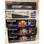 3 x Panasonic DVD Blu-ray disc players incomplete (all incomplete - not tested),