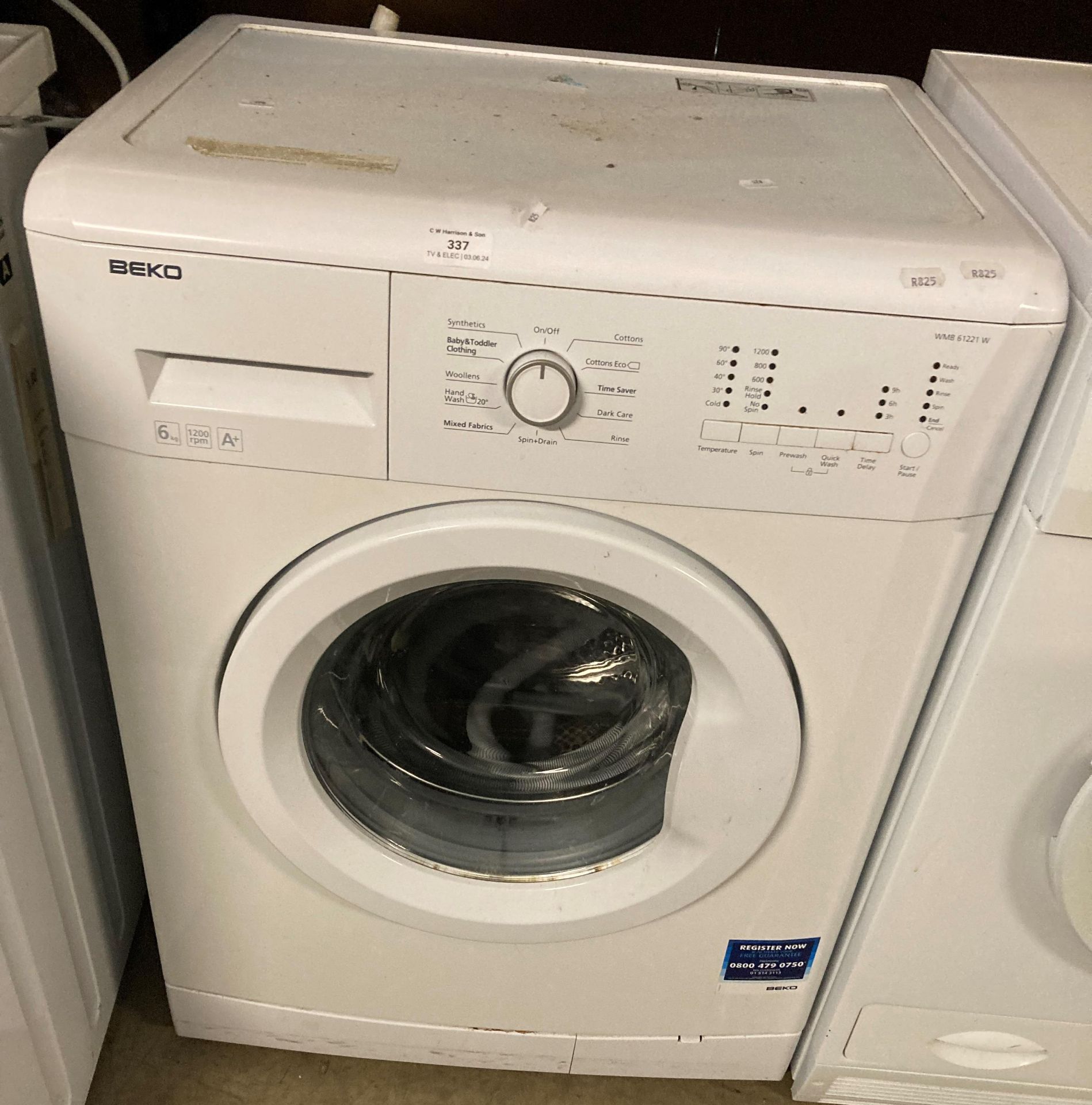 Beko WMB61221W 6kg washing machine (PO)