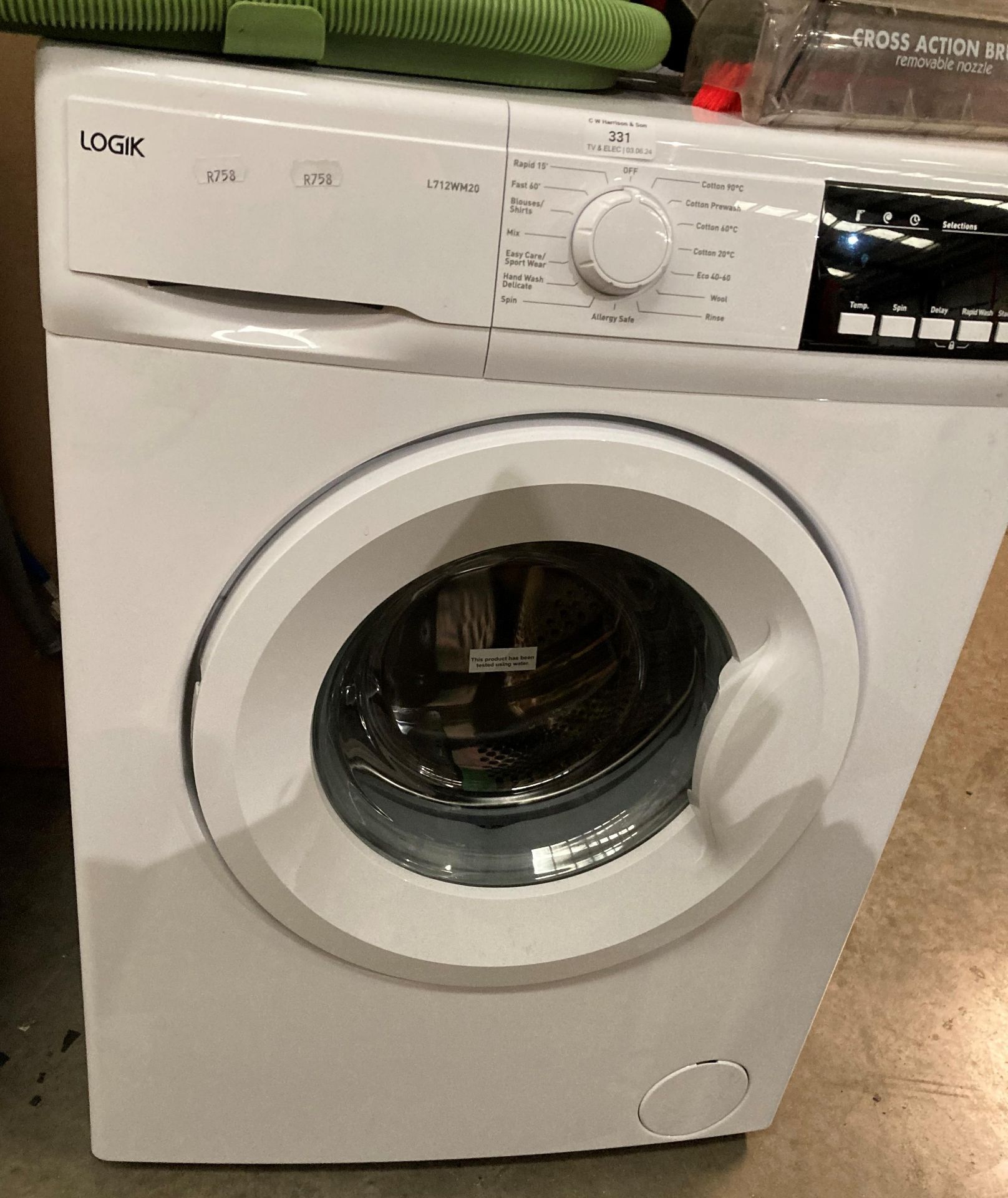 Logik L712MW20 washing machine (PO)