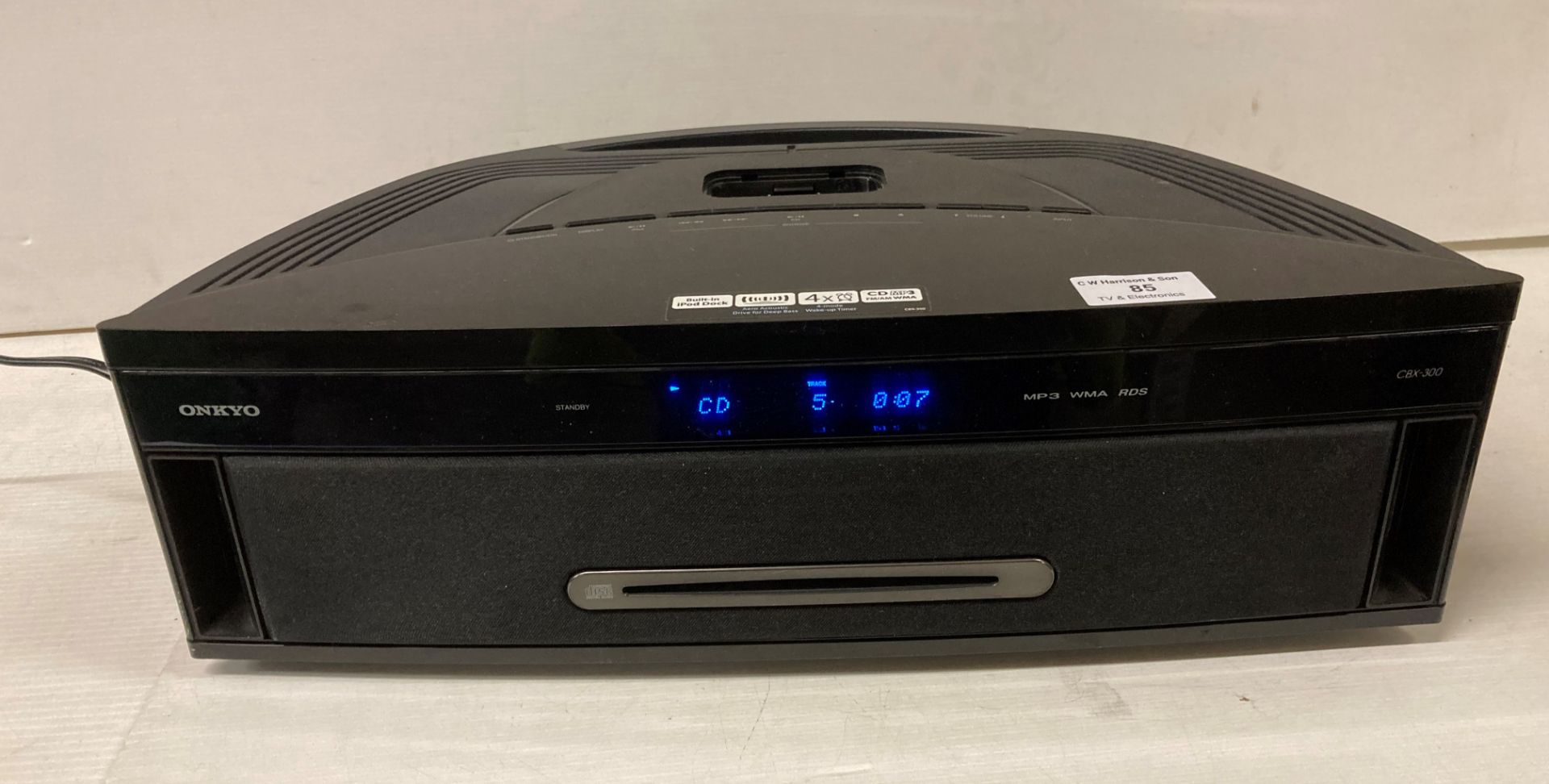Onkyo CBX-300 Docking Station with CD player complete with power lead (saleroom location: J13)