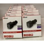 12 x Trust port USB in car chargers (E07) Further Information DISCLAIMER - THE