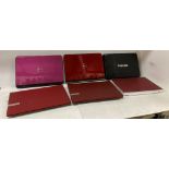 6 x assorted laptops (sold as seen) by Packard Bell, Dell,