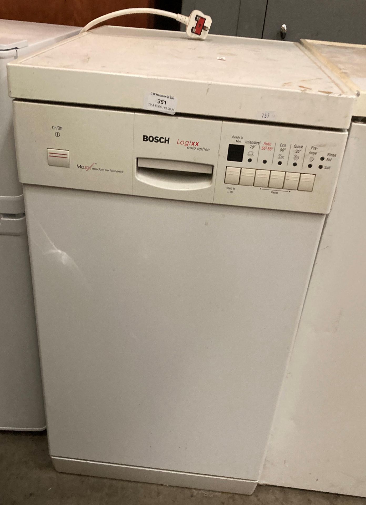 Bosch Logixx Auto Option dishwasher (PO)