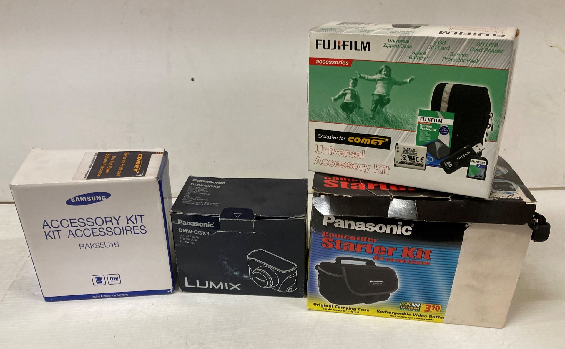 45 x assorted accessory kits, camera cases and camera bags by Fuji Film,