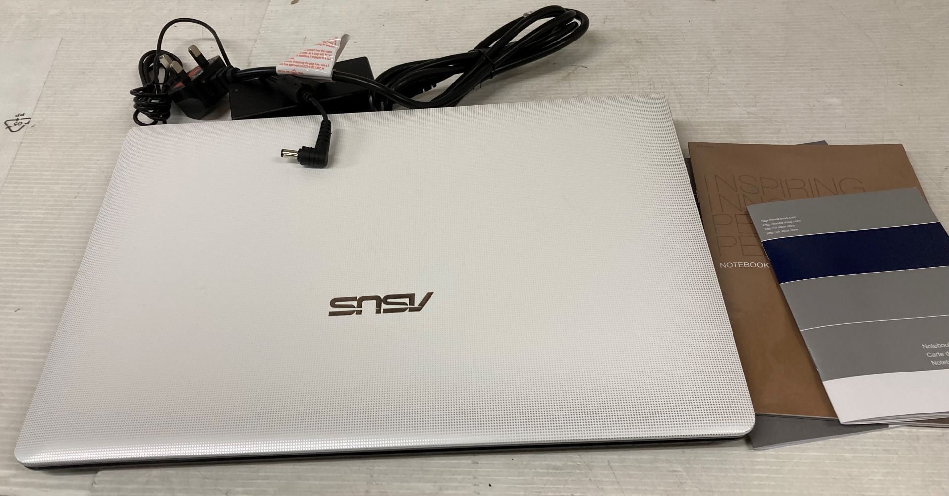 Asus Notebook complete with power lead and user manuals (appears new and boxed) (K10) - Image 2 of 2