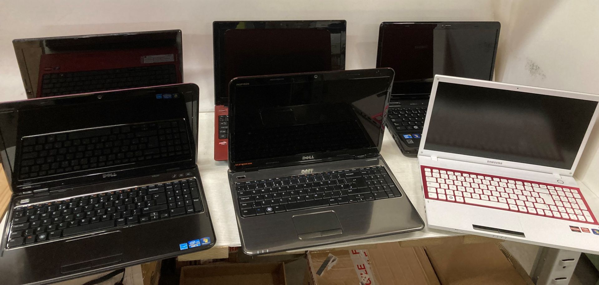 6 x assorted laptops (sold as seen) by Packard Bell, Dell, - Image 2 of 2