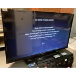 Toshiba 40" LED Smart TV model 40L2863DBT complete with remote and power lead (PO)