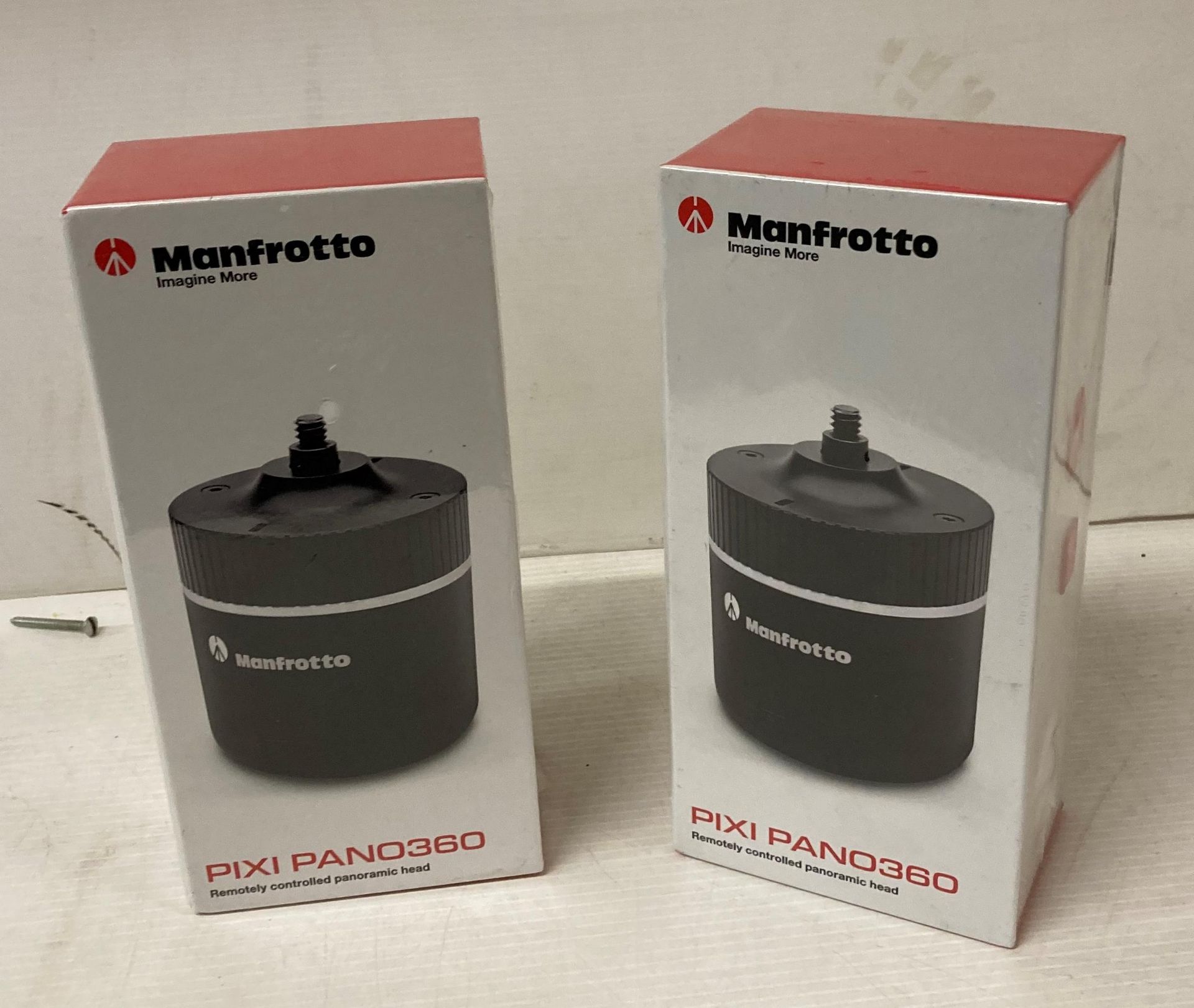 2 x Manfrotto Pixi Pano360 remotely controlled panoramic heads (saleroom location: J13)