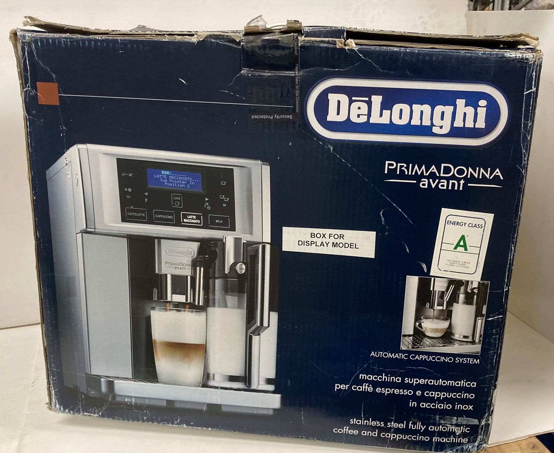 Delonghi Prima Donna Avant automatic cappuccino system (saleroom location: K13) Further