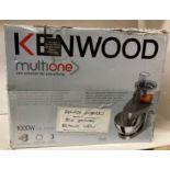 Kenwood Multione mixer and food processor plus attachments (saleroom location: J11)