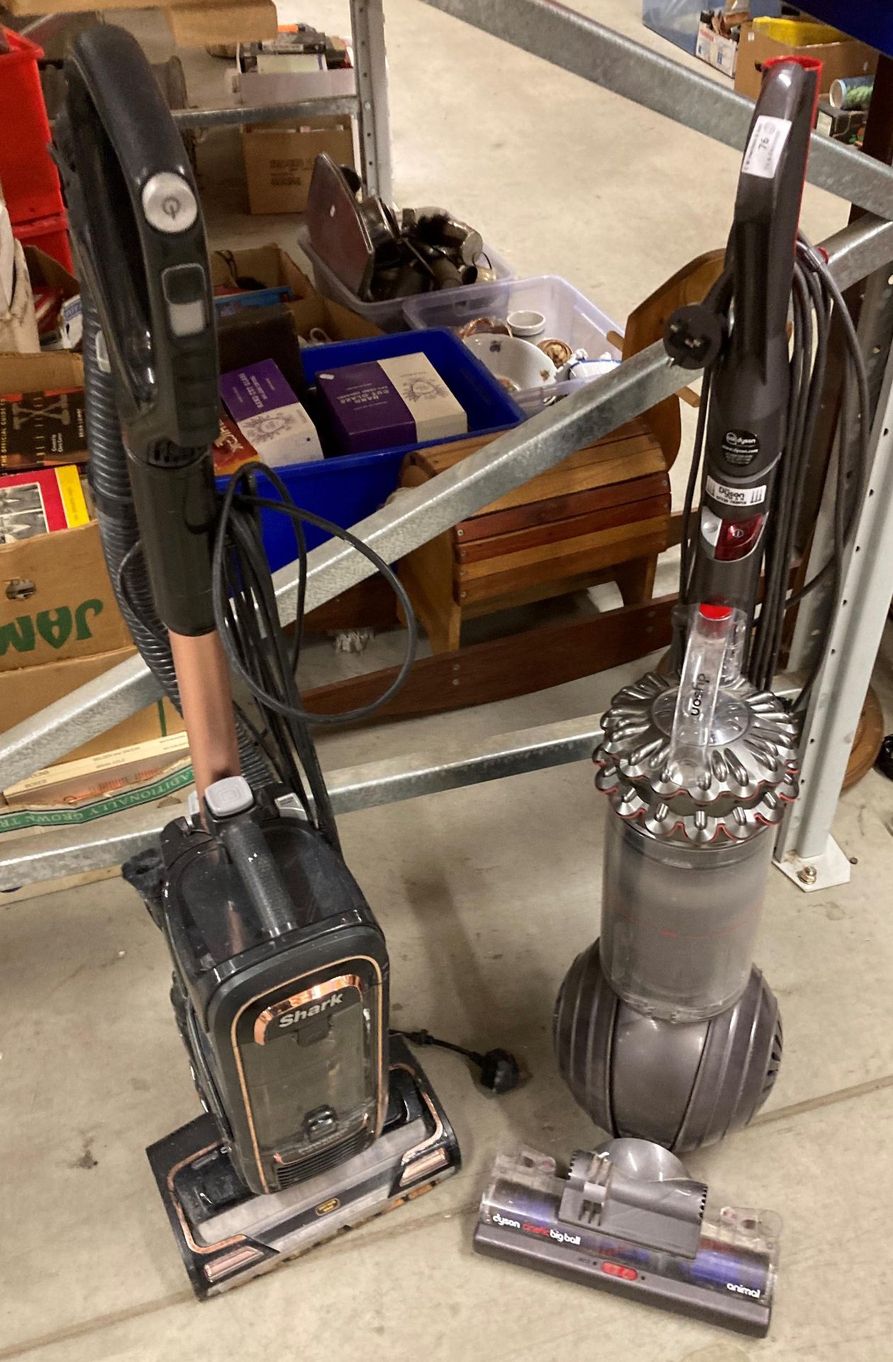 2 x items - Shark and Dyson upright vacuum cleaners (END JK13) Further Information