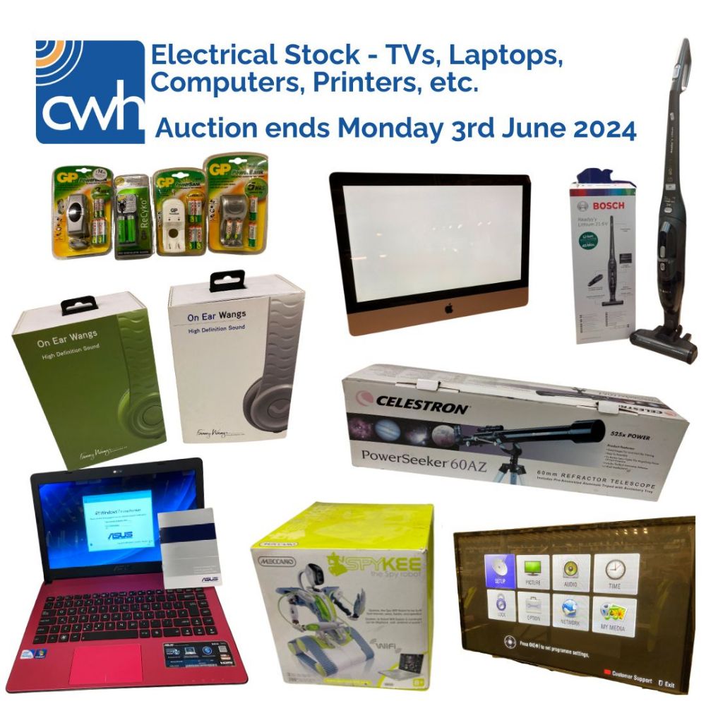 Electrical Stock - TVs, Laptops, Computers, Printers, etc.