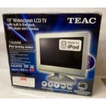 Teac 19" widescreen LCD TV with built-in iPod dock,