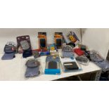 24 x assorted camera cases and hard drive sleeping bags,