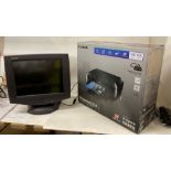 2 x items - a 3M Microtouch display M1500SS and a Canon Pixma MG5750 printer/scanner/copier (K11)