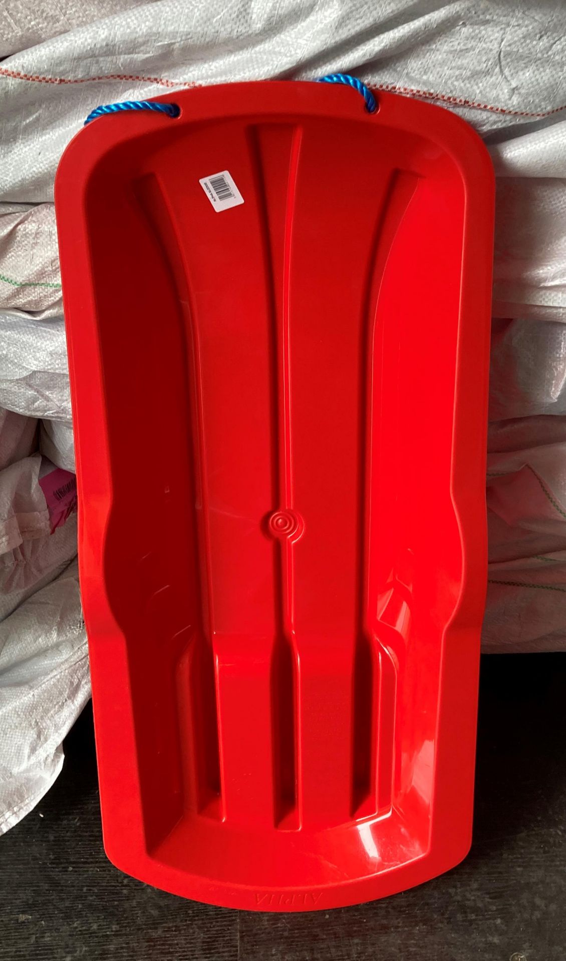 20 x Asra Alpha children's sledges - red (2 x sacks) (saleroom location: container 9)
