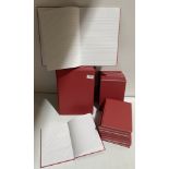12 x A4 lined hard back note book,
