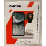 5 x Canyon wireless charging stations (model: WS-303) compatible with apple watch, iPhone,