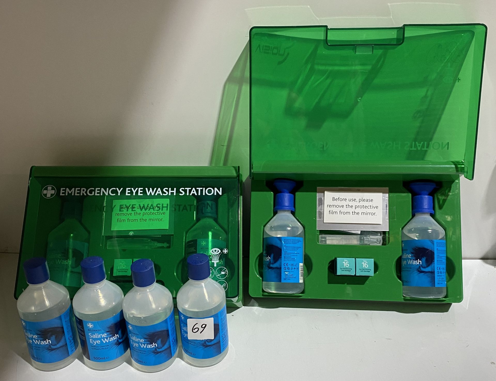 2 x Vision emergency eye wash station (Exp June 2028),