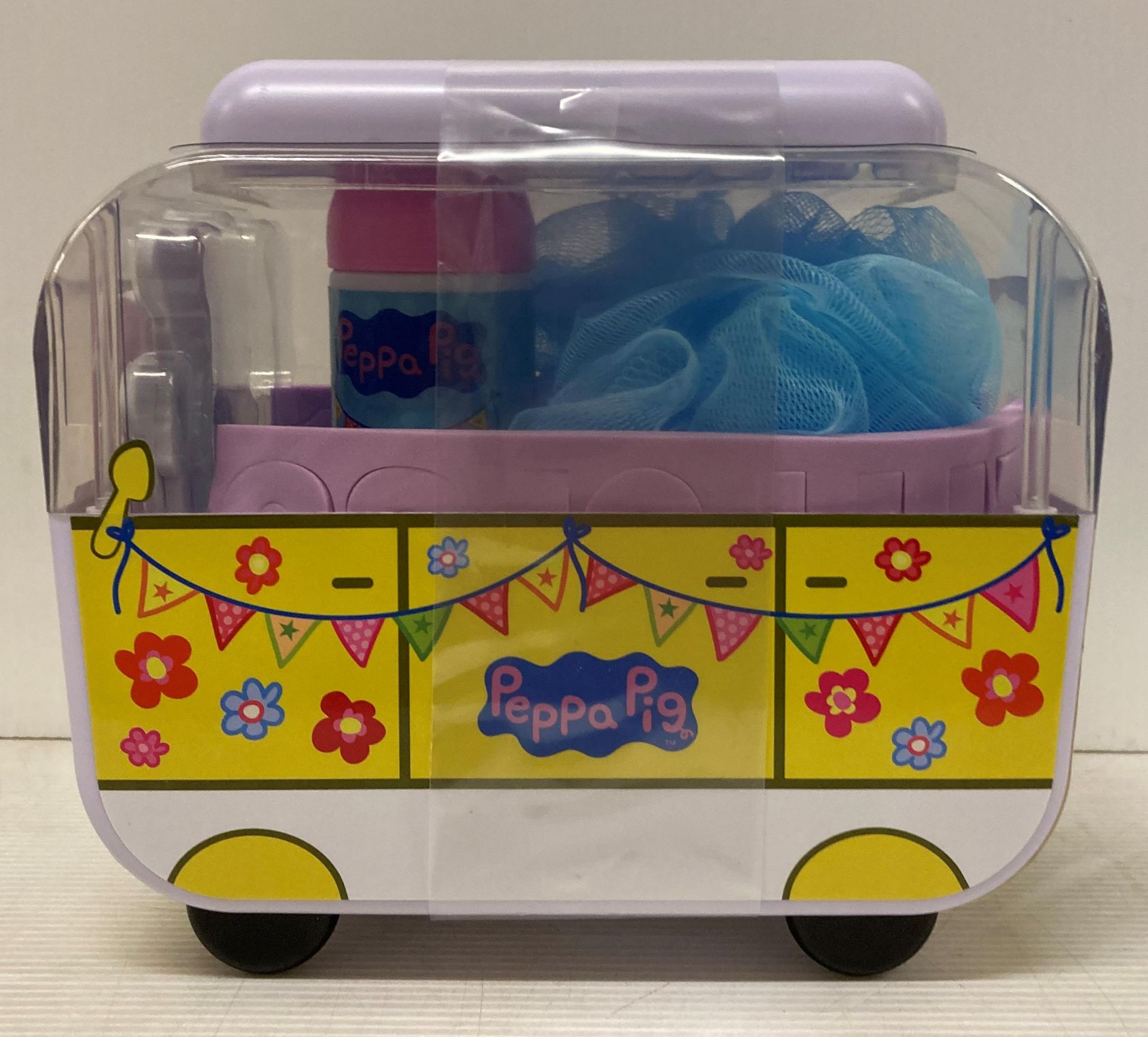 6 x Peppa Pig Campervan Bath Sets (with cut-out Peppa Pig characters, bath numbers,
