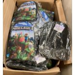 Box and contents - 38 x Wanziee Minecraft backpacks (saleroom location: MA2) Further
