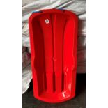 20 x Asra Alpha children's sledges - red (2 x sacks) (saleroom location: container 9)