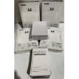 10 x A5 note pad, 40 x A4 ruled memo pad 100 page,