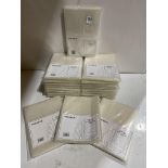 25 x packs of 100 A4 clear cut flush folders