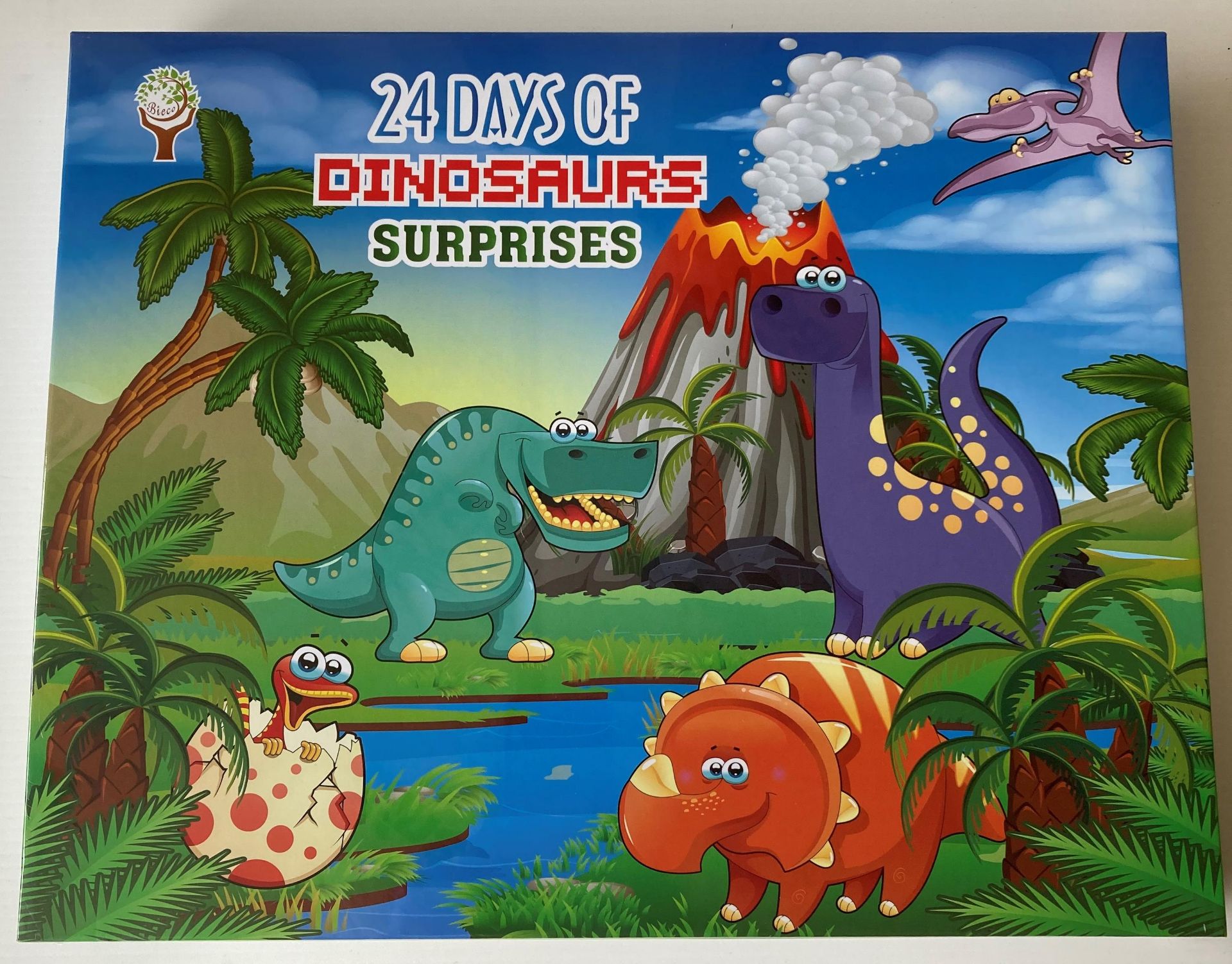 100 x 24 Days of Dinosaur Surprises Avent Calendars (5 x outer box) (saleroom location: container