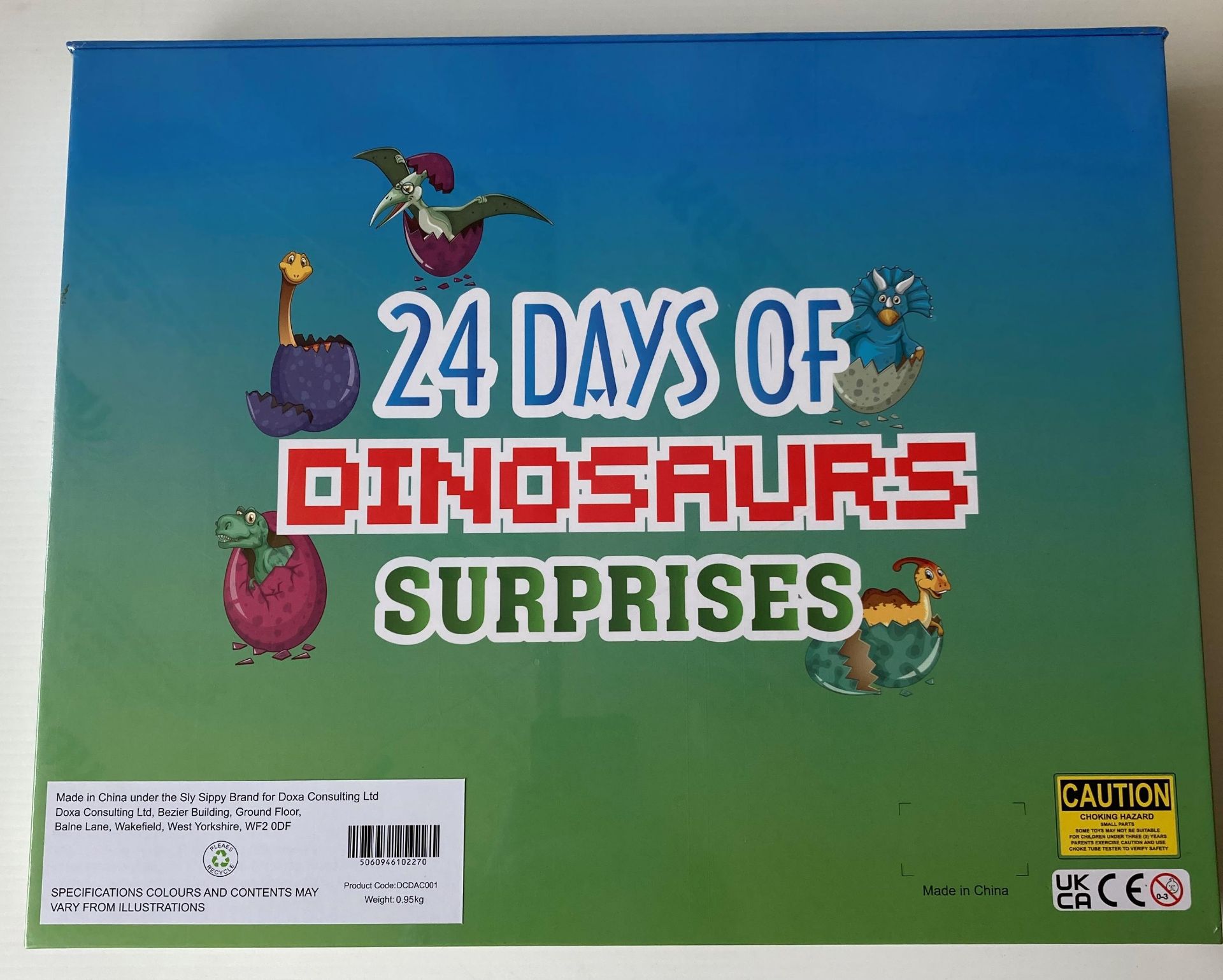 100 x 24 Days of Dinosaur Surprises Avent Calendars (5 x outer box) (saleroom location: container - Image 2 of 2