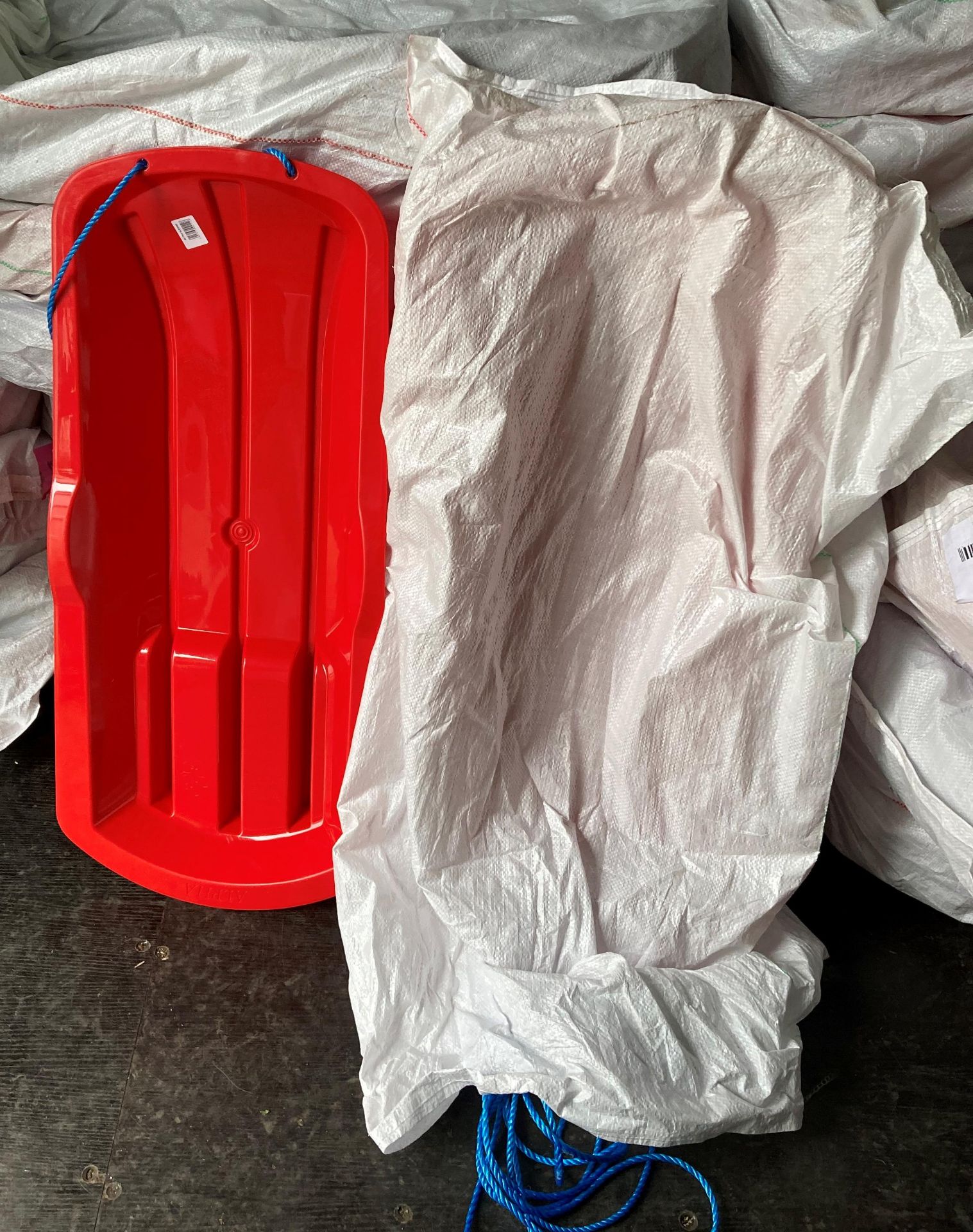 20 x Asra Alpha children's sledges - red (2 x sacks) (saleroom location: container 9) - Image 4 of 4