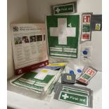 Assortment of Health and Safety signs - 24 x Fire Door Keep Shut domed 60mm, 6 x Your First Aiders,