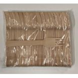 1 x large box and contents of wooden catering forks,