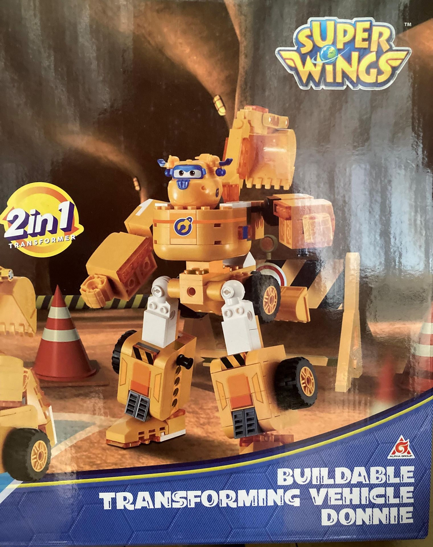 9 x Super Wings Buildable Transforming Vehicle Donnie Wise Block kits (saleroom location: sport - Image 2 of 3