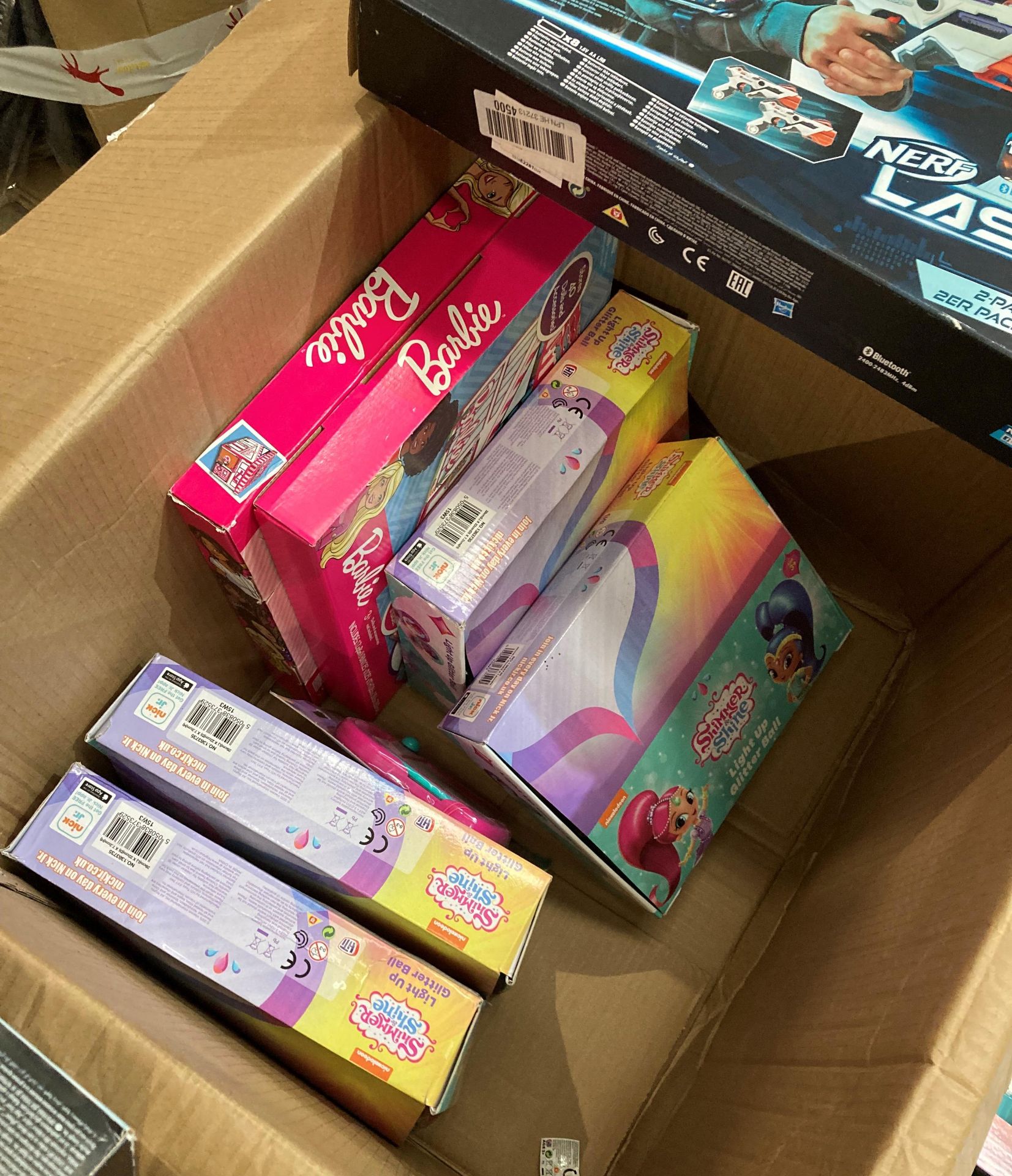 Contents to box - 20 x assorted individually boxed children's toys - 3 x Barbie Dream House ZipBin - Image 2 of 2