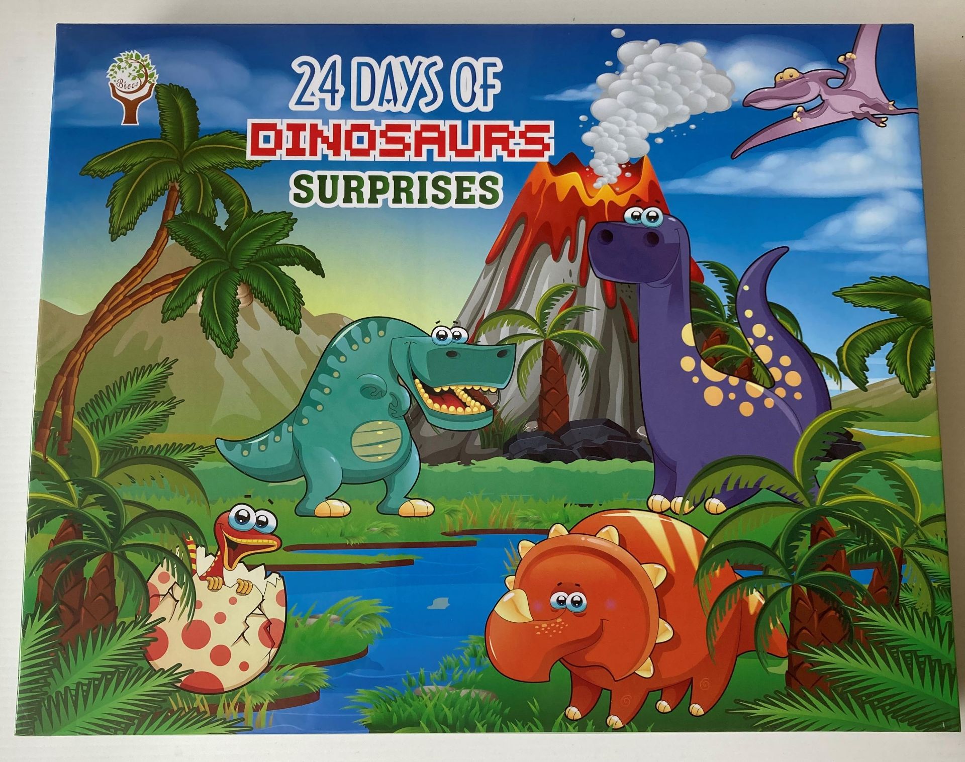 100 x 24 Days of Dinosaur Surprises Avent Calendars (5 x outer box) (saleroom location: container