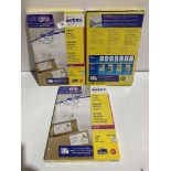 3 x packs of 100 sheets each Avery laser address labels A4 18 labels per sheet