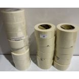 8 x rolls of general purpose masking tape 50mmx50m,