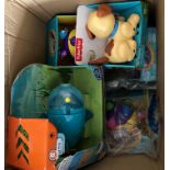 Contents to box - 7 x assorted children toys (Care Bears, Fisher Price,