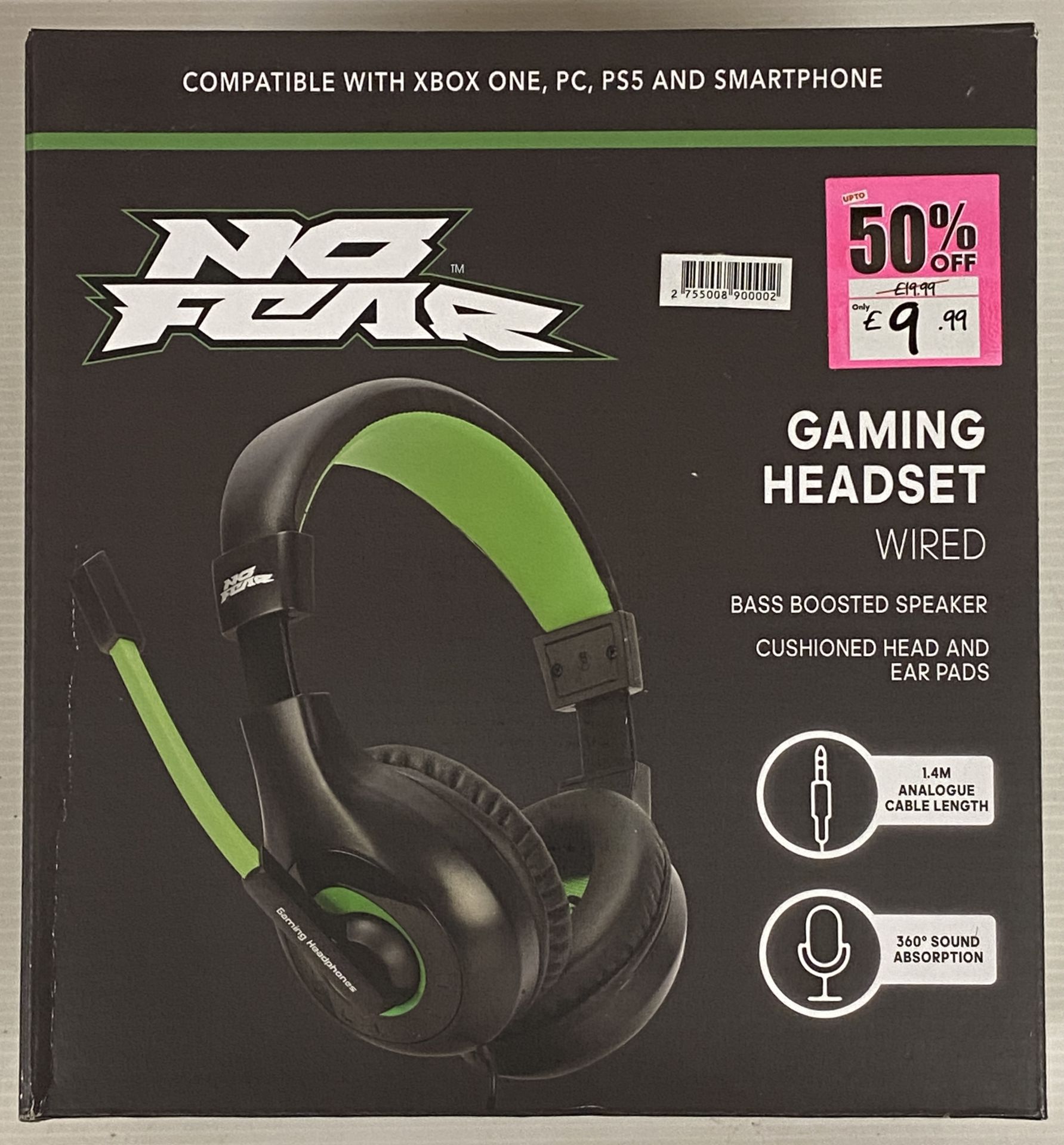 16 x No Fear wired gaming headsets (boxed - 1 x outer box) (saleroom location: L01) - Image 2 of 6