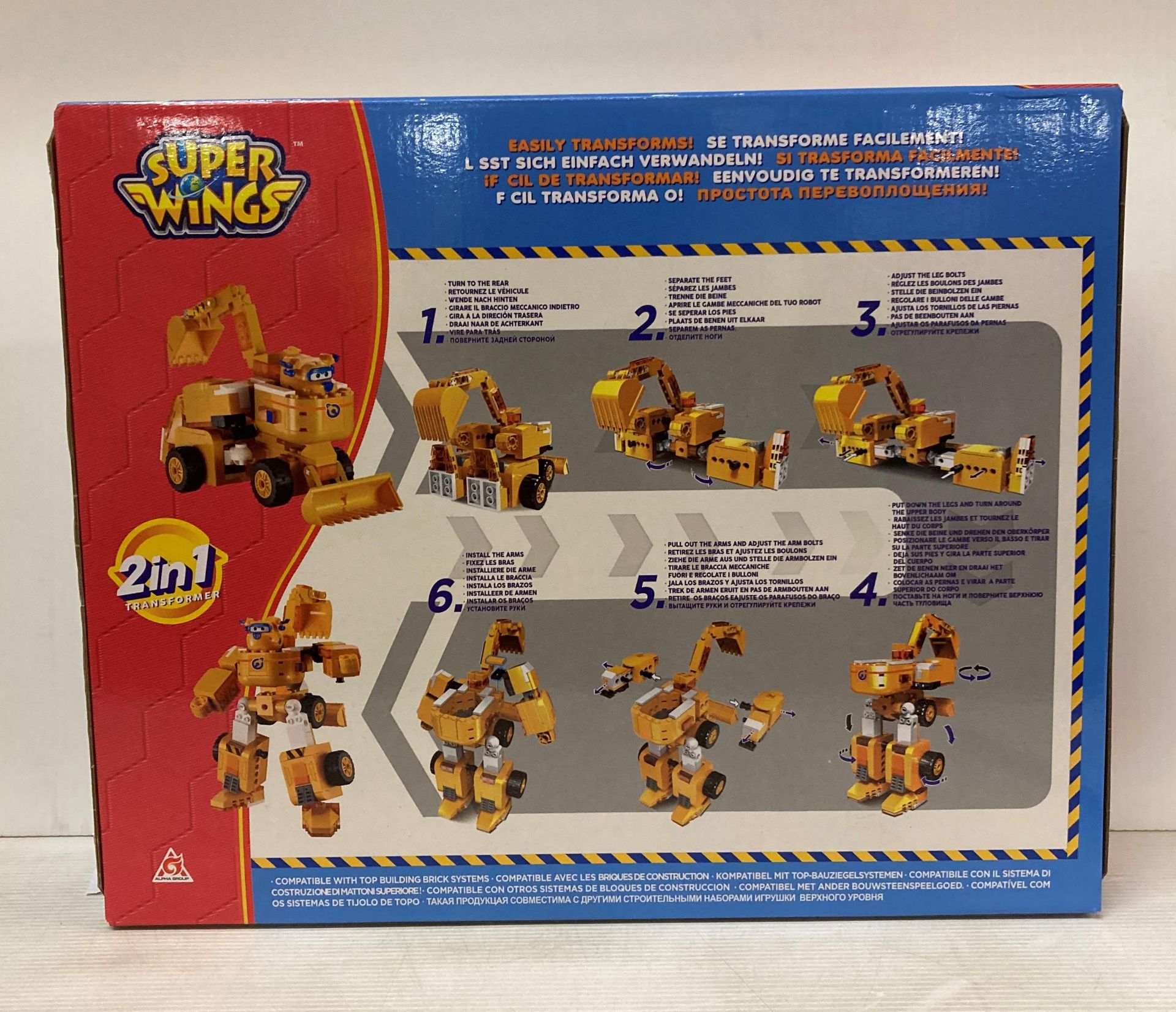 8 x Wise Block Super Wings Buildable Transforming Vehicles (Donnie) (saleroom location: L05) - Image 2 of 2