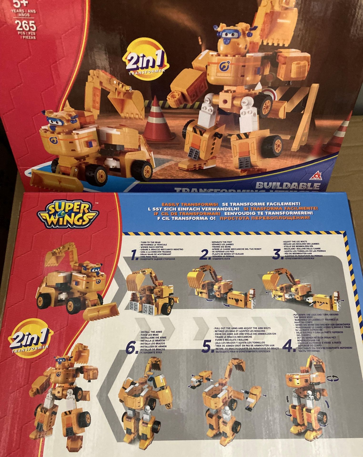 9 x Super Wings Buildable Transforming Vehicle Donnie Wise Block kits (saleroom location: sport - Image 3 of 3