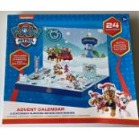 18 x Paw Patrol Advent Calendars with a stationary surprise behind each window (1 x outer box)