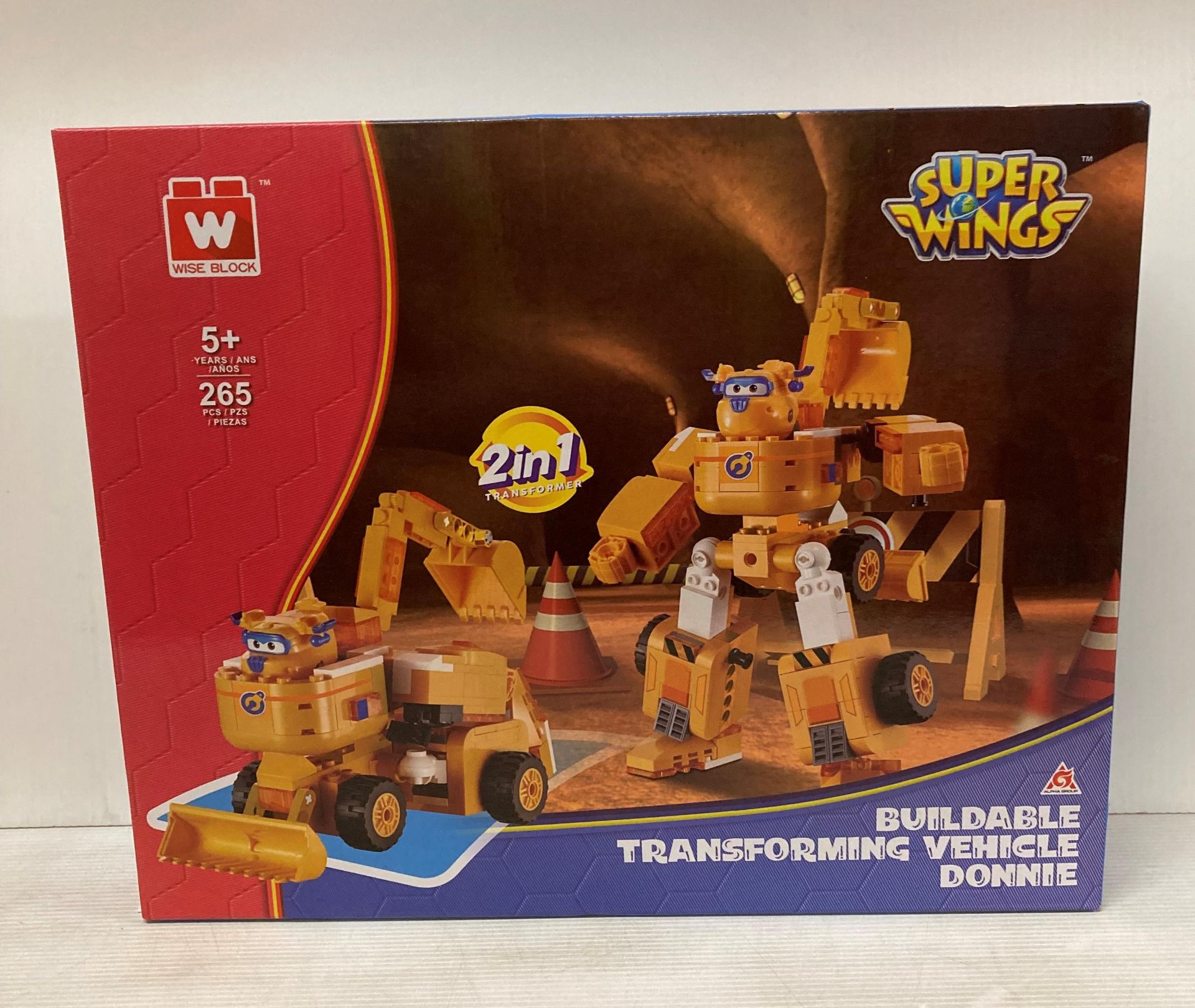 8 x Wise Block Super Wings Buildable Transforming Vehicles (Donnie) (saleroom location: L05)