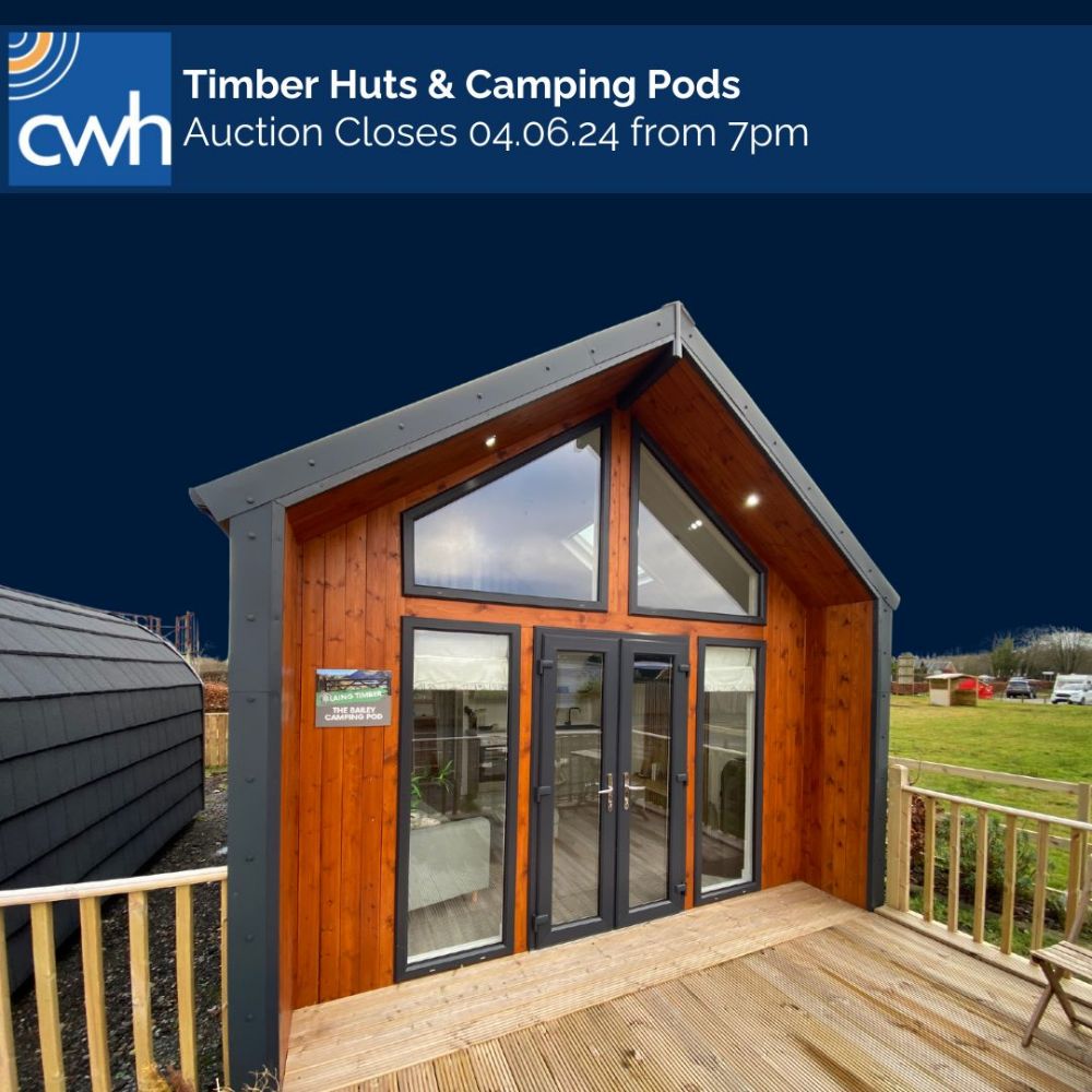 Luxury Shepherds Hut & 2 x Camping Pods/Cabins  (Cumbria) | 280 x Mouselow Natural Sandstone Rubbed Finish Patio Flags - 900x476x30mm  (Chorley)