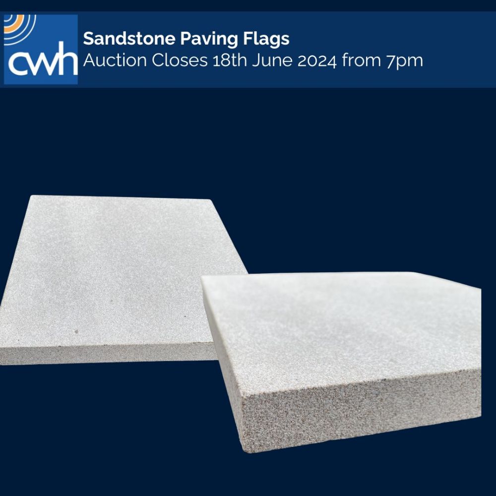 280 x Mouselow Natural Sandstone Rubbed Finish Patio Flags - 900x476x30mm